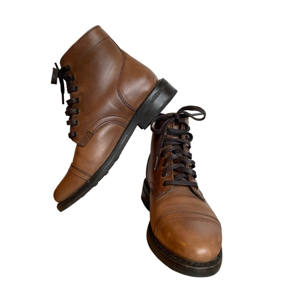 Thursday boot co ‘captain’ boots in tan color.